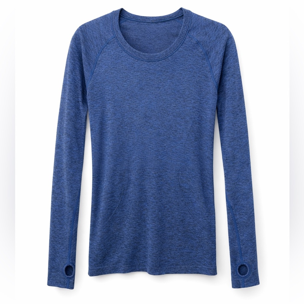 Lululemon Swiftly Tech Long Sleeve Top Blue Size 4 Athletic Workout